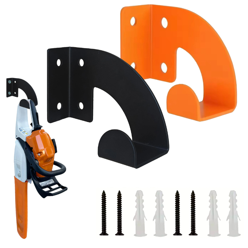 Gardening Tools Types - Heavy Duty Metal Chainsaw Wall Mount