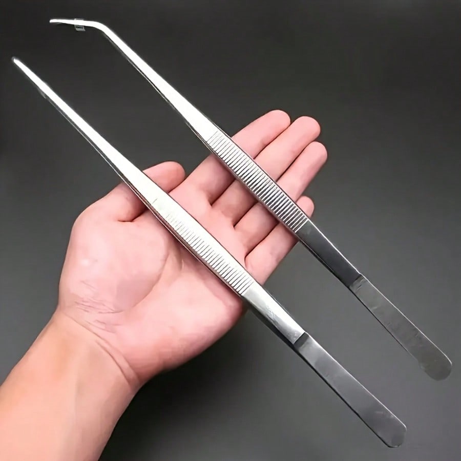 Gardening Tools Repair - Precision Long Handle Dual Tips Tweezers