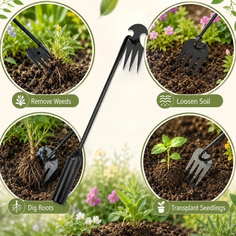 2 in 1 Garden Rake Manual Seed - огляд і ціна Gardening Tools Hoe