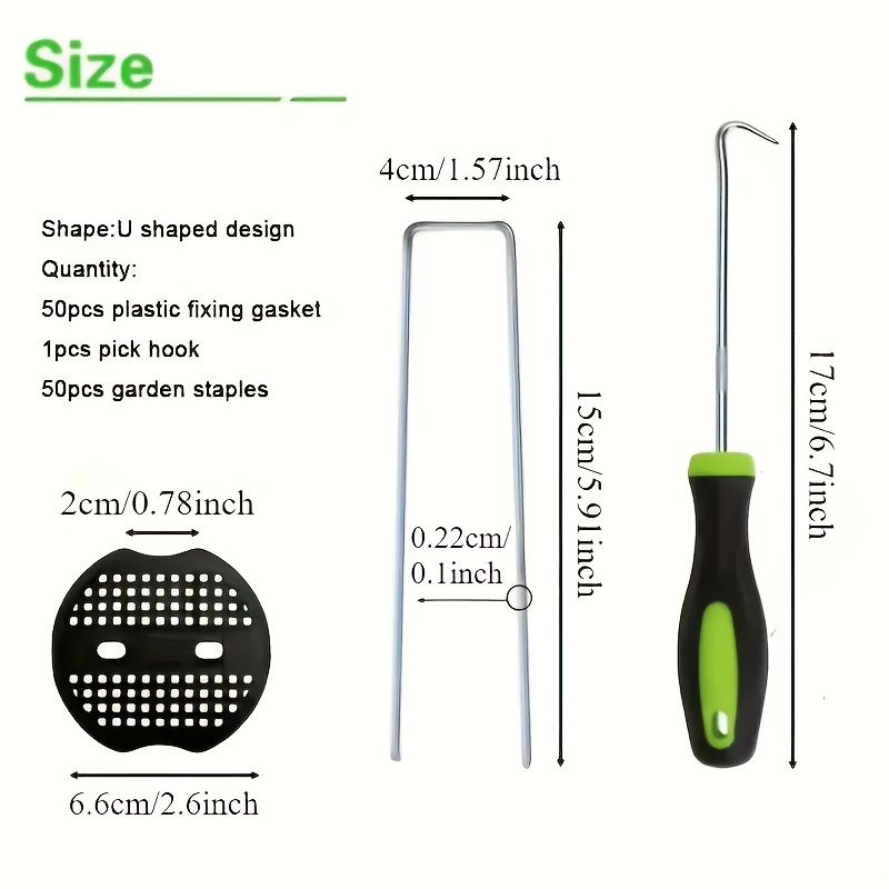 101pcs Garden Stakes Set - U-s - огляд і ціна Gardening Tools Set
