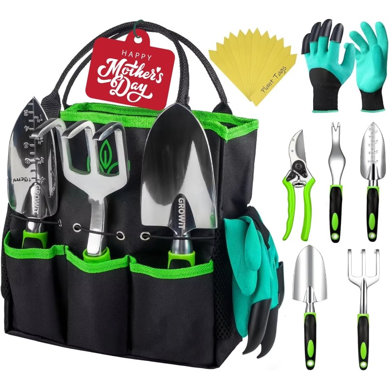 9 Pcs Ergonomic Garden Tool Se - огляд і ціна Gardening Hand Tools Yard