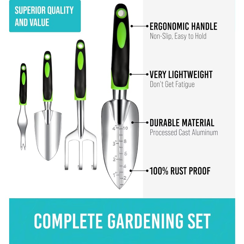 9 Pcs Ergonomic Garden Tool Se - огляд і ціна Gardening Hand Tools Yard
