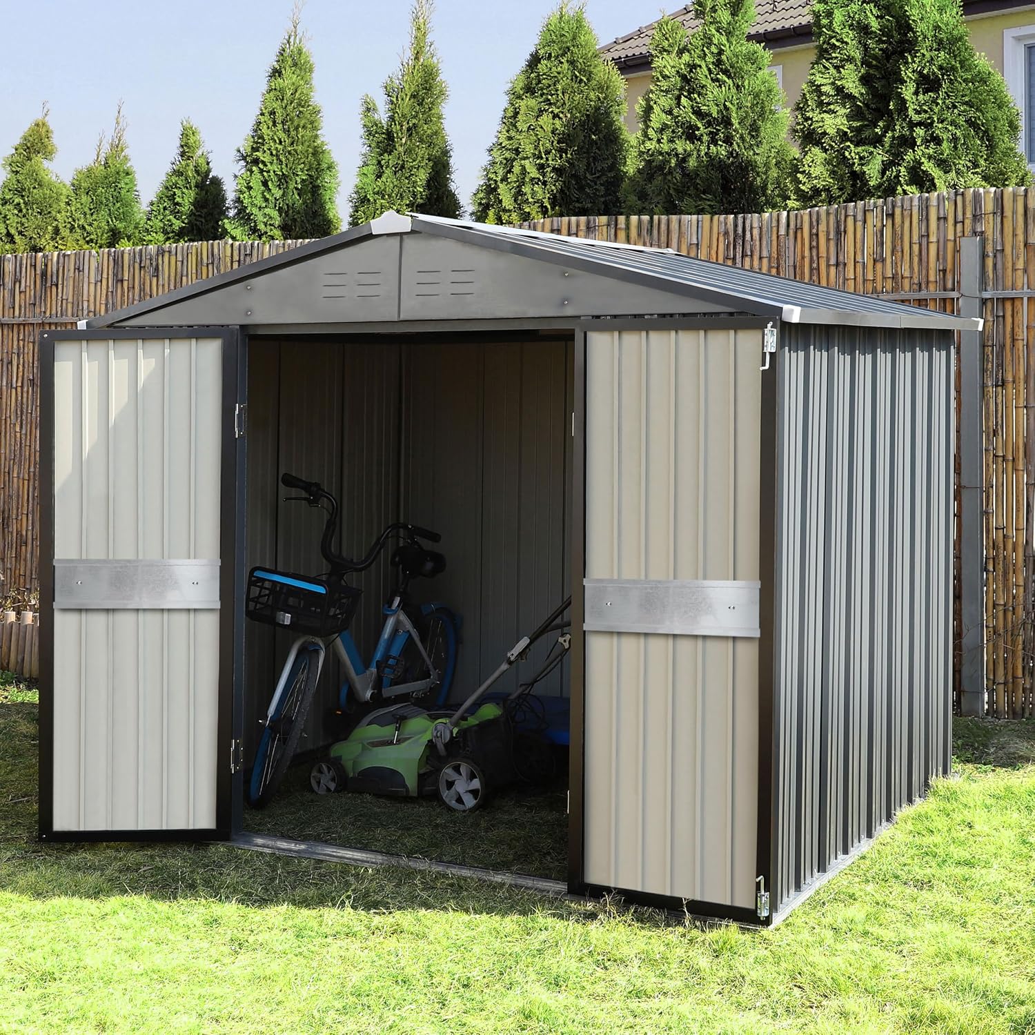10' x 10' Outdoor Storage Shed - огляд і ціна Gardening Tools Set