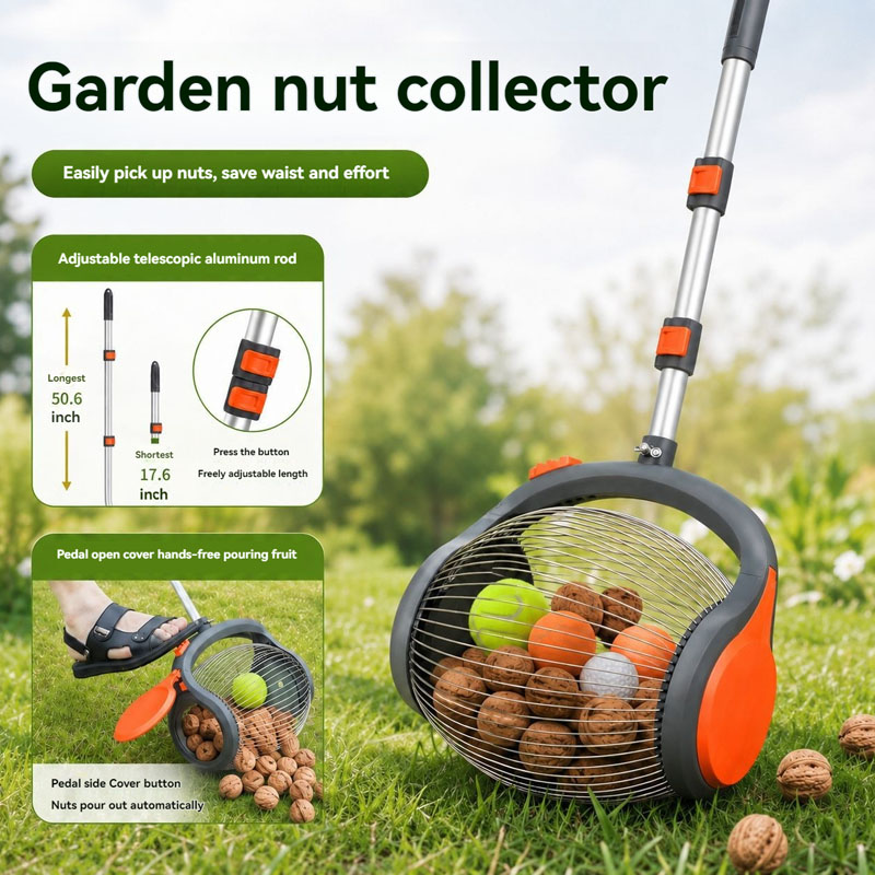 50.6 Inch Lightweight Nut Coll - огляд і ціна Gardening Hand Tools Yard