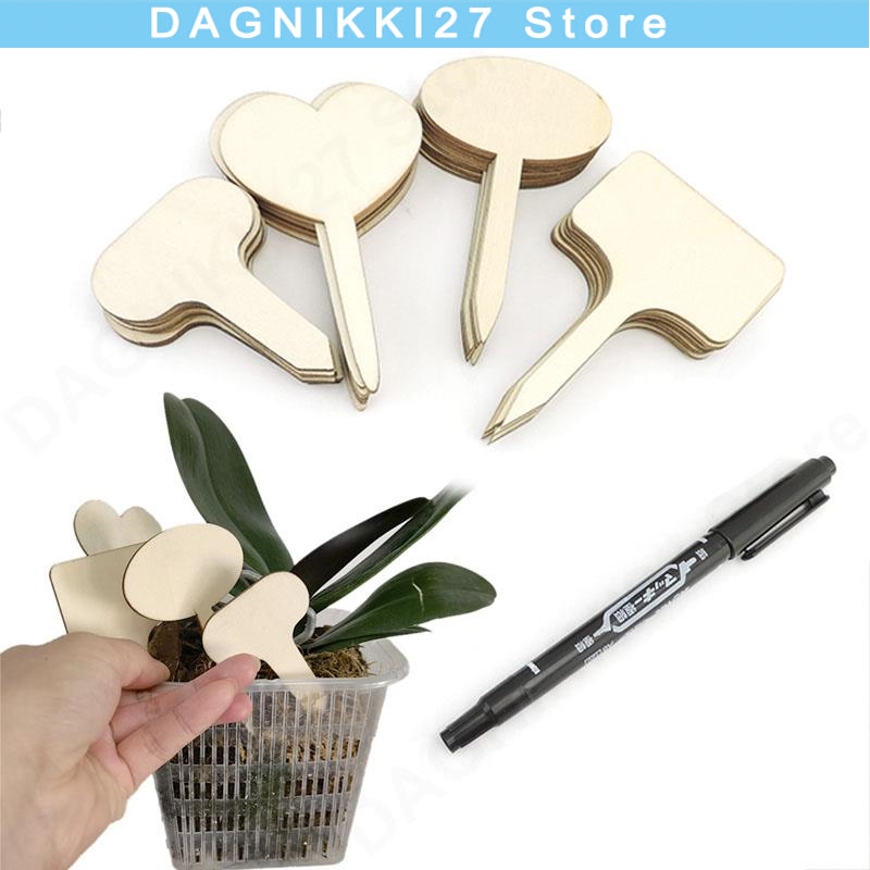 10x T-Type Wooden Plant Labels - огляд і ціна Gardening Tools Types