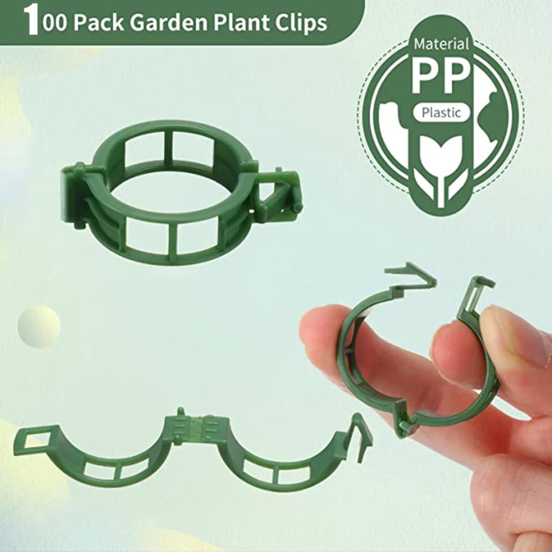 100 PCS/ Plant Support Clip Pl - огляд і ціна Gardening Tools Hoe