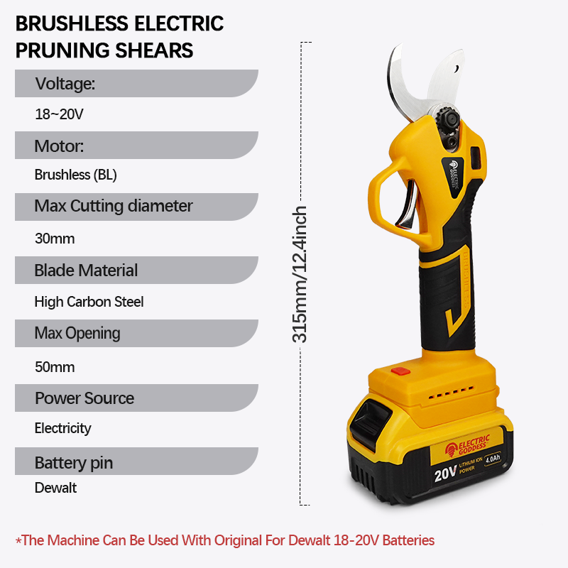 Electric Scissors 50mm Max Ope - огляд і ціна Gardening Tools Scissors
